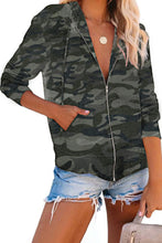 Load image into Gallery viewer, Camo Zip Up Hoodie
