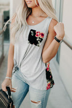 Load image into Gallery viewer, Floral &amp; Stripe Tank Top
