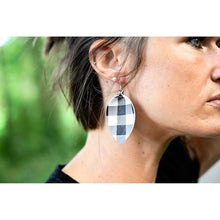 Load image into Gallery viewer, Buffalo Plaid Teardrop Earrings
