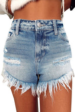 Load image into Gallery viewer, Super Frayed High Waisted Shorts
