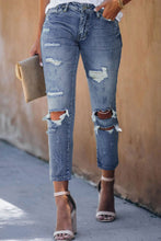 Load image into Gallery viewer, Distressed Jeans with Holes
