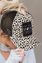 Load image into Gallery viewer, Stay Wild Moon Child High Ponytail Trucker Hat
