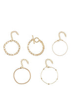 Load image into Gallery viewer, 5 Piece Gold Bracelet Set
