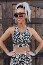 Load image into Gallery viewer, 2 Piece Leopard Sports Bra &amp; Leggings Workout Set
