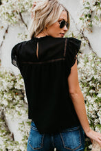 Load image into Gallery viewer, Black Flutter Sleeve Top
