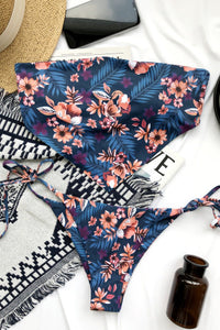 Floral Bandeau Top Bikini