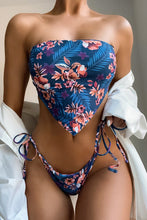 Load image into Gallery viewer, Floral Bandeau Top Bikini
