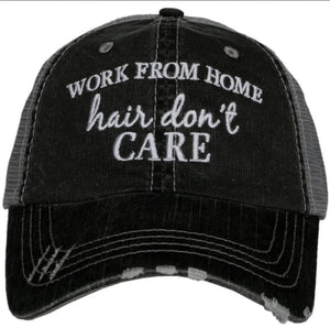 “Work From Home Hair Don’t Care” Trucker Hat